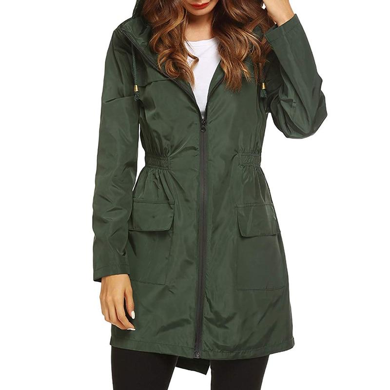 WW | Wasserfeste Windbreaker Jacke mit Kapuze und Reißverschluss