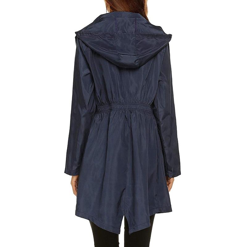 WW | Wasserfeste Windbreaker Jacke mit Kapuze und Reißverschluss