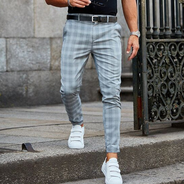 WW | Männer Karierte Slim Fit Hose