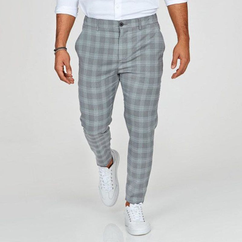 WW | Männer Karierte Slim Fit Hose
