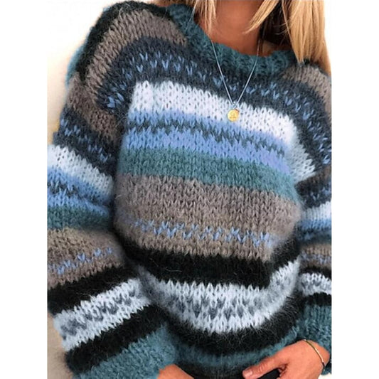 WW | Gemütlicher gestreifter Strickpullover