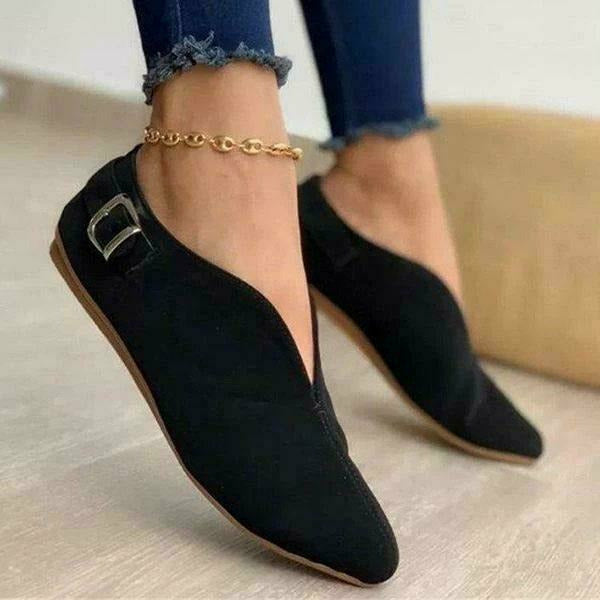 WW | Flache Freizeitschuhe aus Wildleder