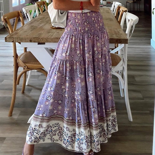 WW | Wrinkle-Resistant High-Waist Maxi Skirt