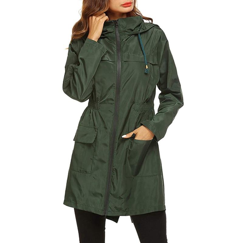 WW | Wasserfeste Windbreaker Jacke mit Kapuze und Reißverschluss