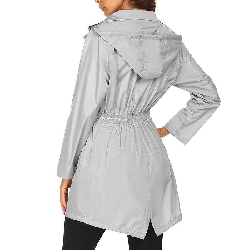 WW | Wasserfeste Windbreaker Jacke mit Kapuze und Reißverschluss