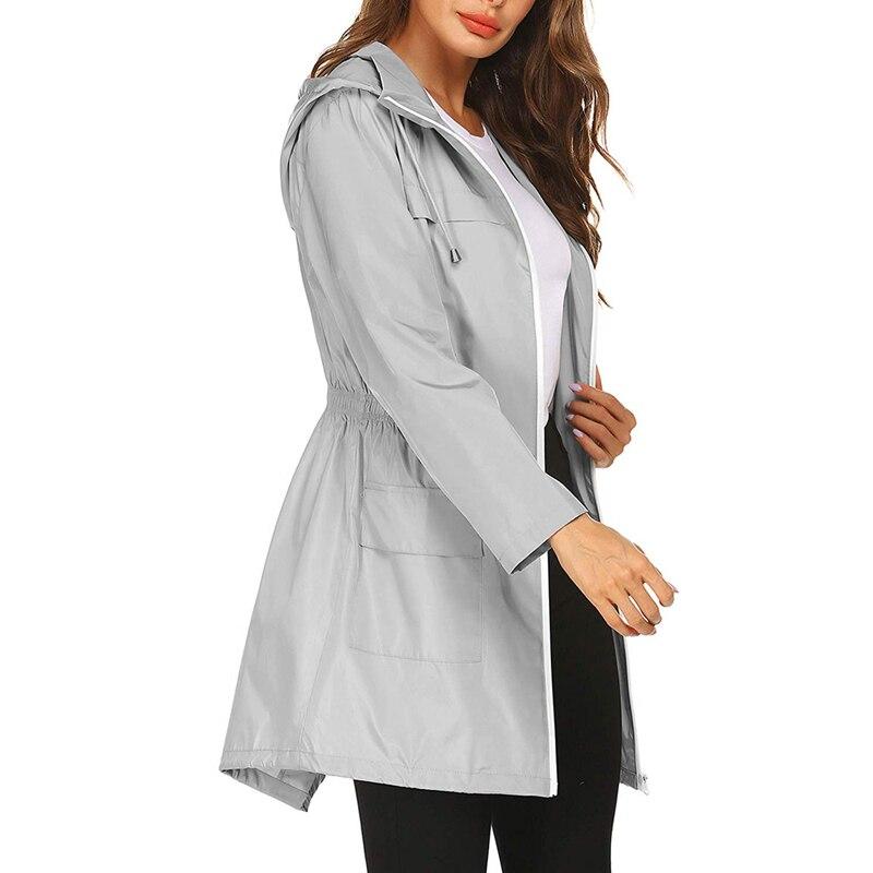 WW | Wasserfeste Windbreaker Jacke mit Kapuze und Reißverschluss