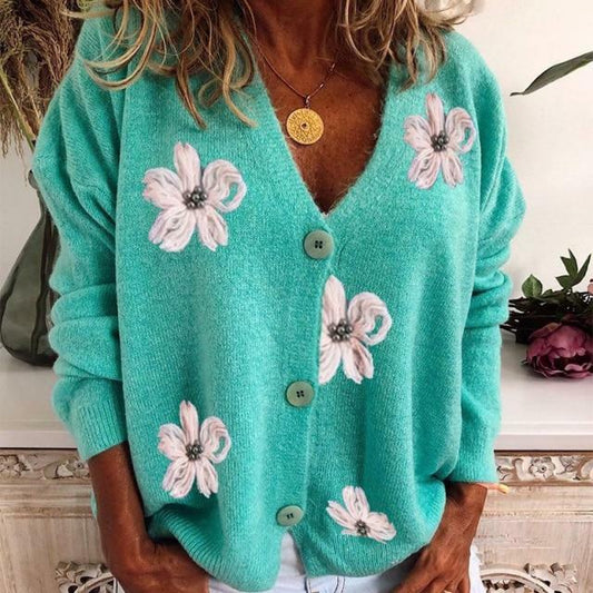 WW | Daisy Pattern Cardigan for Women
