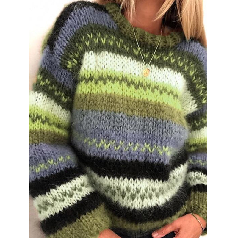 WW | Cozy Striped Knit Sweater