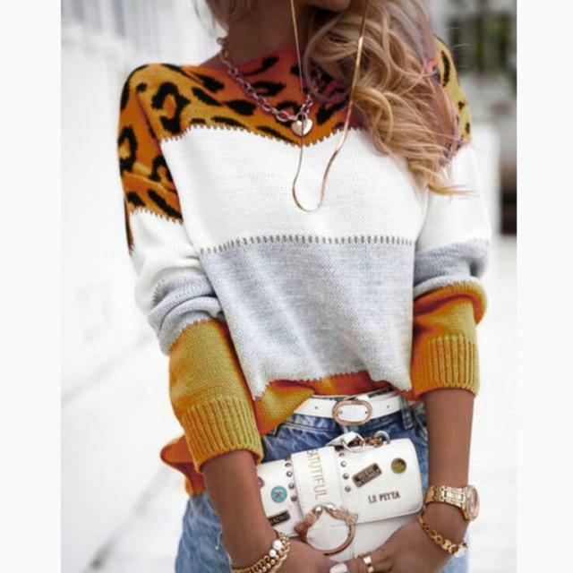 WW | Pulli mit Leopardenmuster