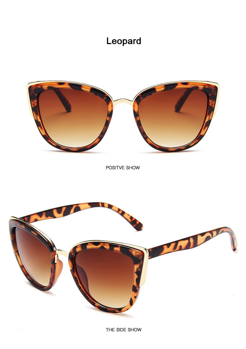WW | Cat Eye Retro Fahrender Runde Metallrahmen Sonnenbrille