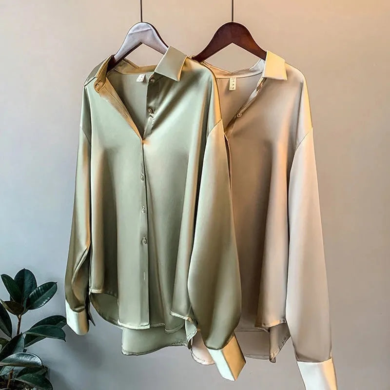WW | Stylish satin shirt