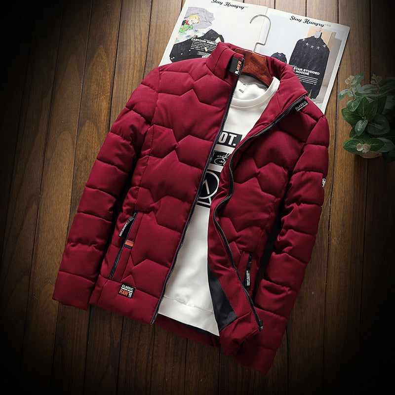 WW | Herren Daunenjacke Winter- Stehkragen