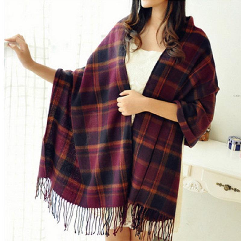 WW | Scarf with Cashmere Feel & Diamond Pattern