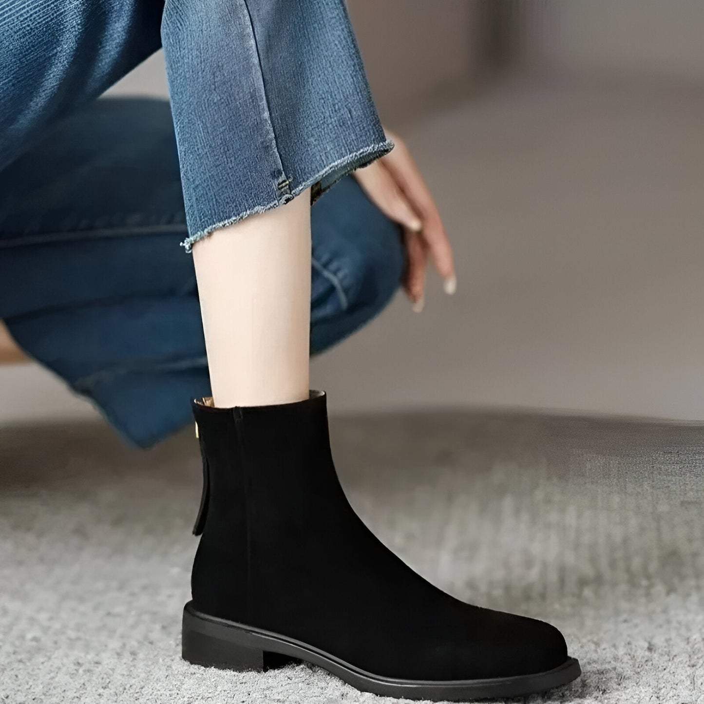 WW | Elegante Retro Braun Ankle Boots