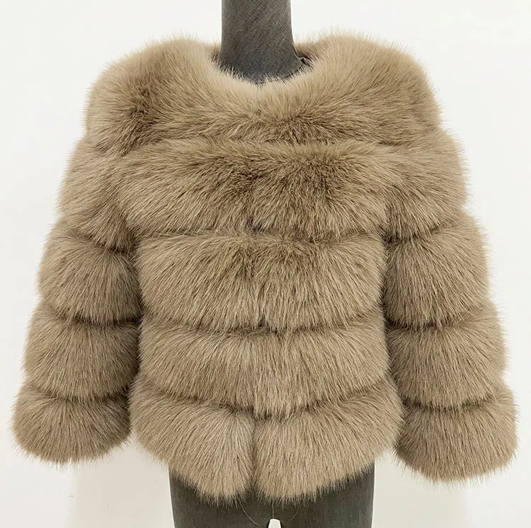 WW | Women's plush faux leather coat