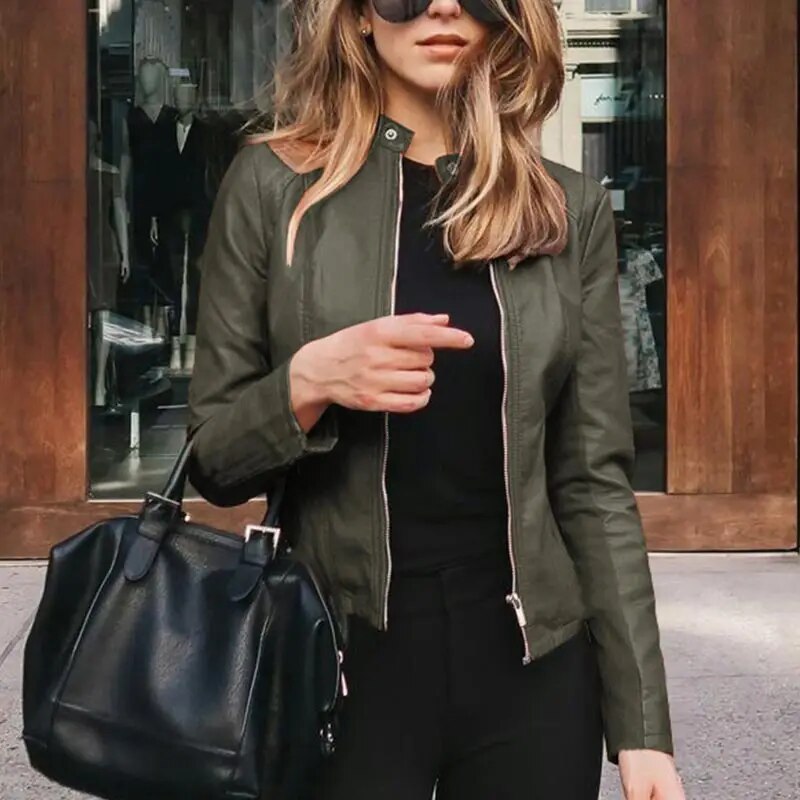 WW | Klassische Lederjacke für Damen