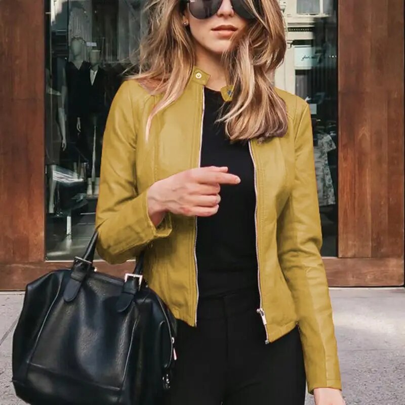 WW | Klassische Lederjacke für Damen