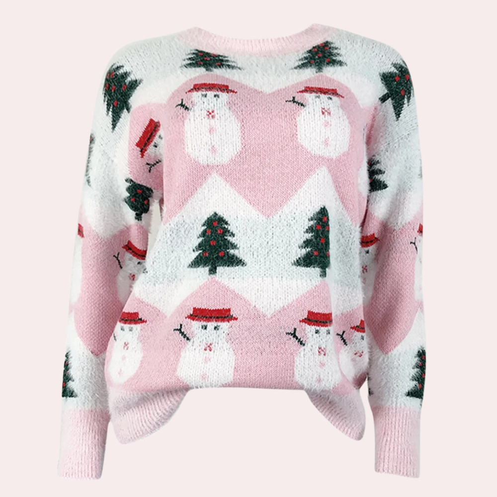 WW | Trendiger Weihnachtspulli Für Damen Mit Muster