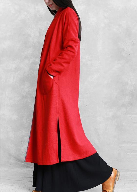 WW | Plus-Size-Bekleidung Sweatshirts Taschen seitlich offen Mäntel