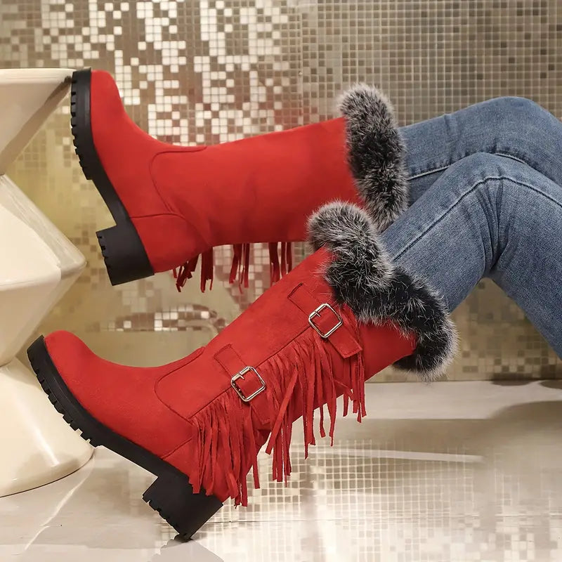 WW | Women's boots, platform, soft sole, thermal lining