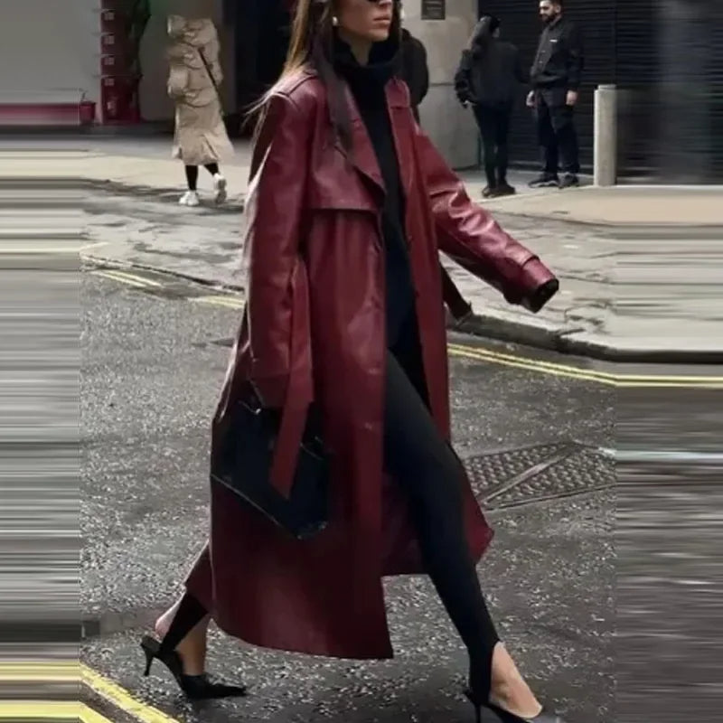 WW | Made from burgundy faux leather