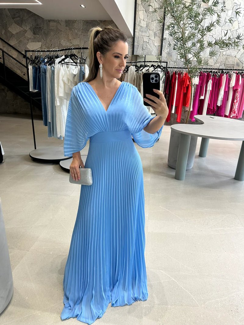 WW | Fließendes Sommerkleid mit Bauchverdecker Effekt