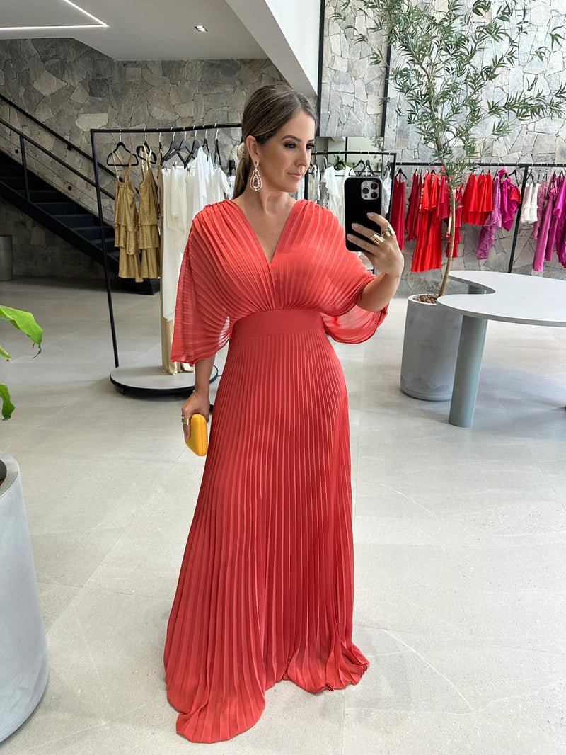 WW | Fließendes Sommerkleid mit Bauchverdecker Effekt