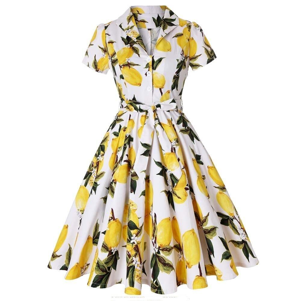 WW | Guinguette Kleid Zitrone