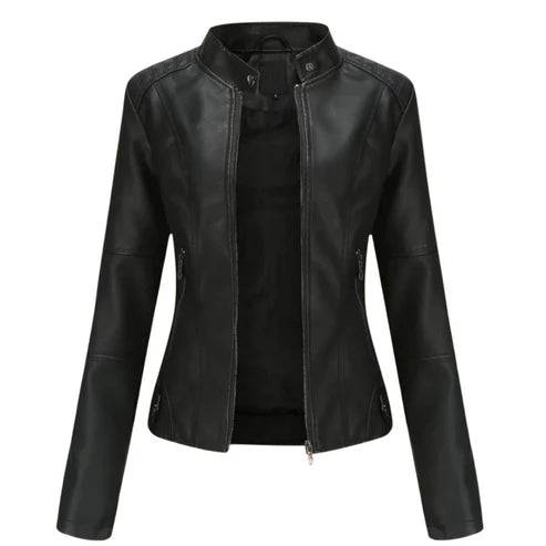WW | Leather Women's Jacket with Zipper