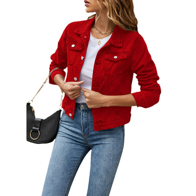WW | Jeansjacke - Klassischer Basic Look - Vielseitig & In 7 Farben Erhältlich