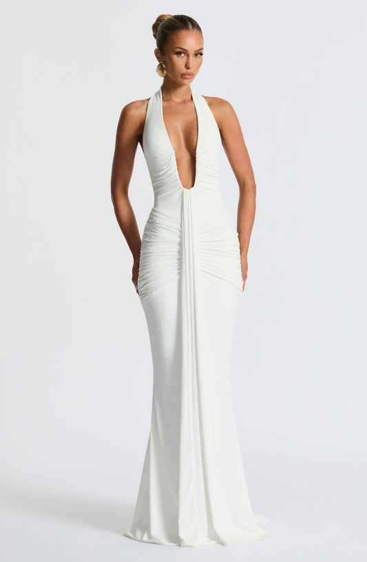 Bria™ | Fließendes Maxikleid Whisper Trail