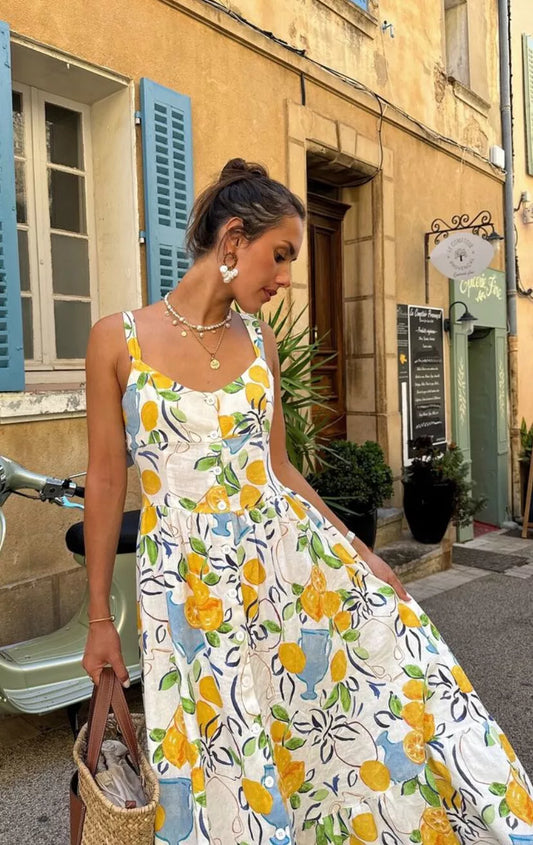 Marseille – Zitronen-Midikleid