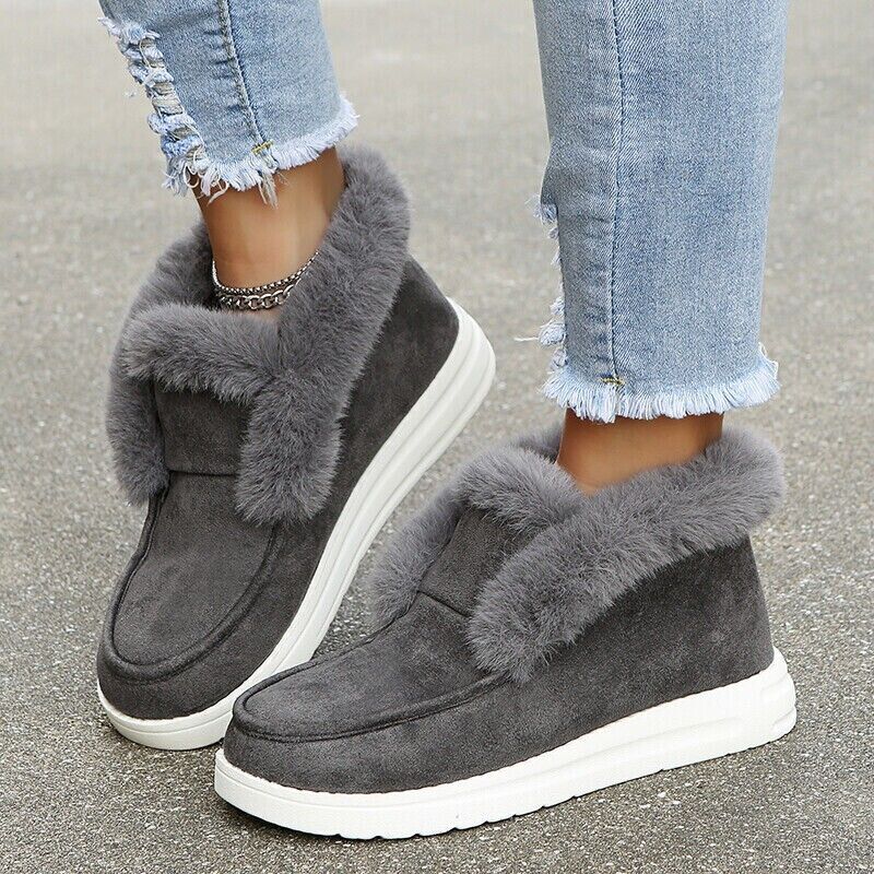 WW | Winter Mokassins - Wildleder Slip-On Mokassins mit Fellfutter