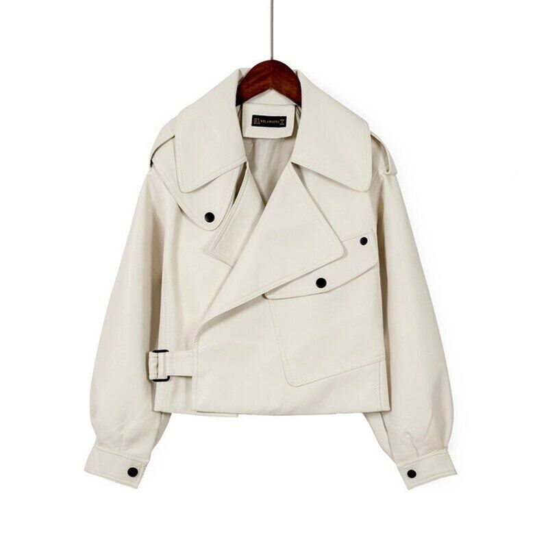 WW | Leather Autumn Coat