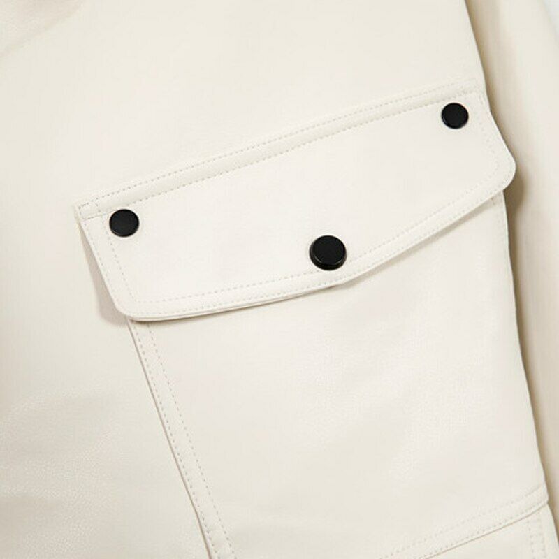 Women's leather coat
