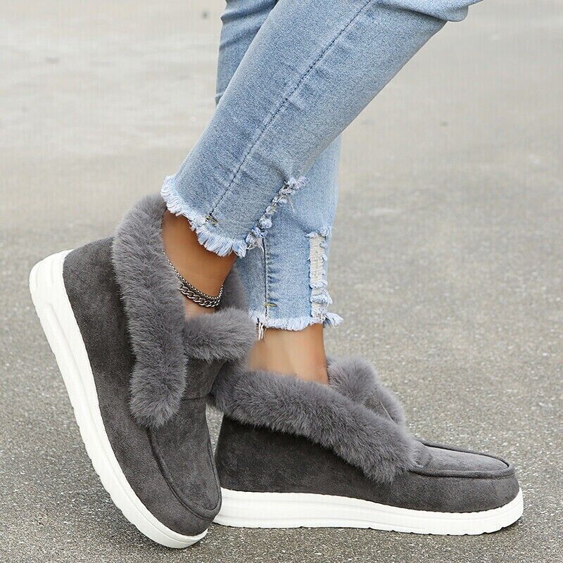 WW | Winter Mokassins - Wildleder Slip-On Mokassins mit Fellfutter