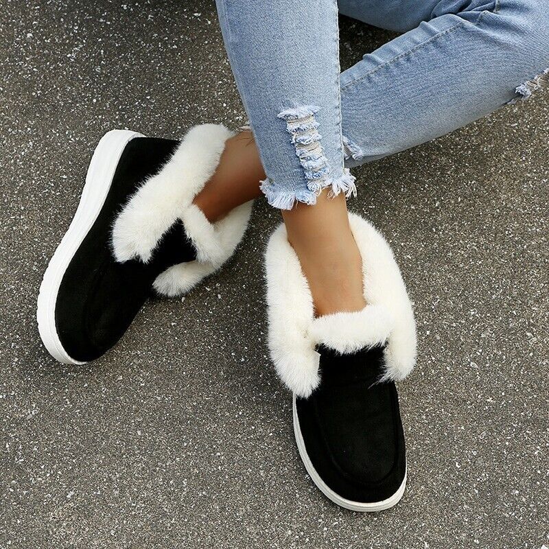 WW | Winter Mokassins - Wildleder Slip-On Mokassins mit Fellfutter
