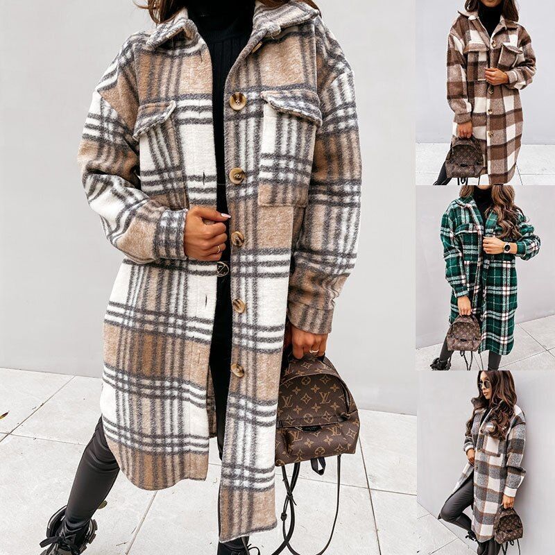 WW | Long & Trendy Wool Jacket