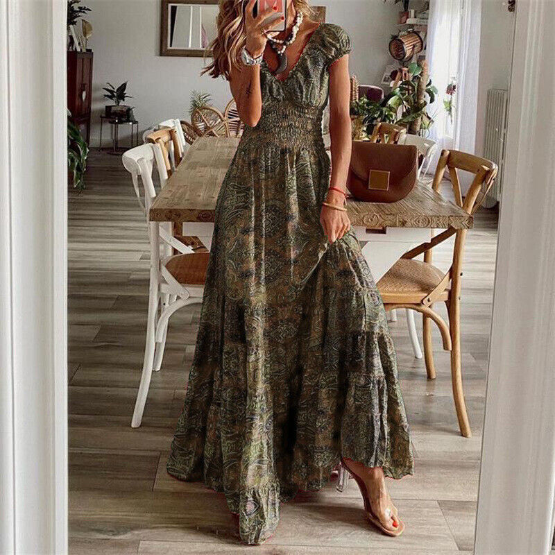 WW | Maßgeschneiderteres Langkleid Im Boho-Stil