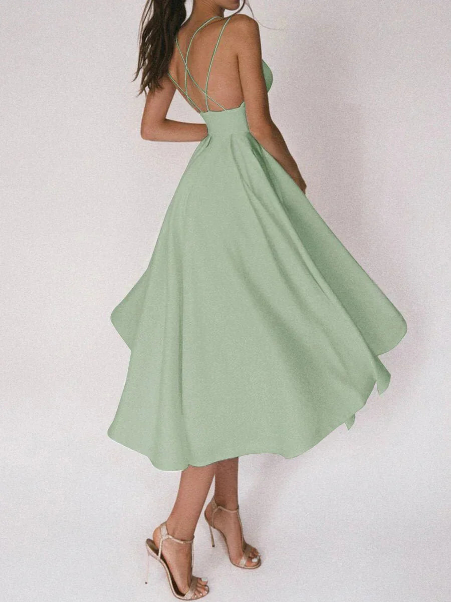 WW | Elegante Offshoulder V-Ausschnitt Brautkleid