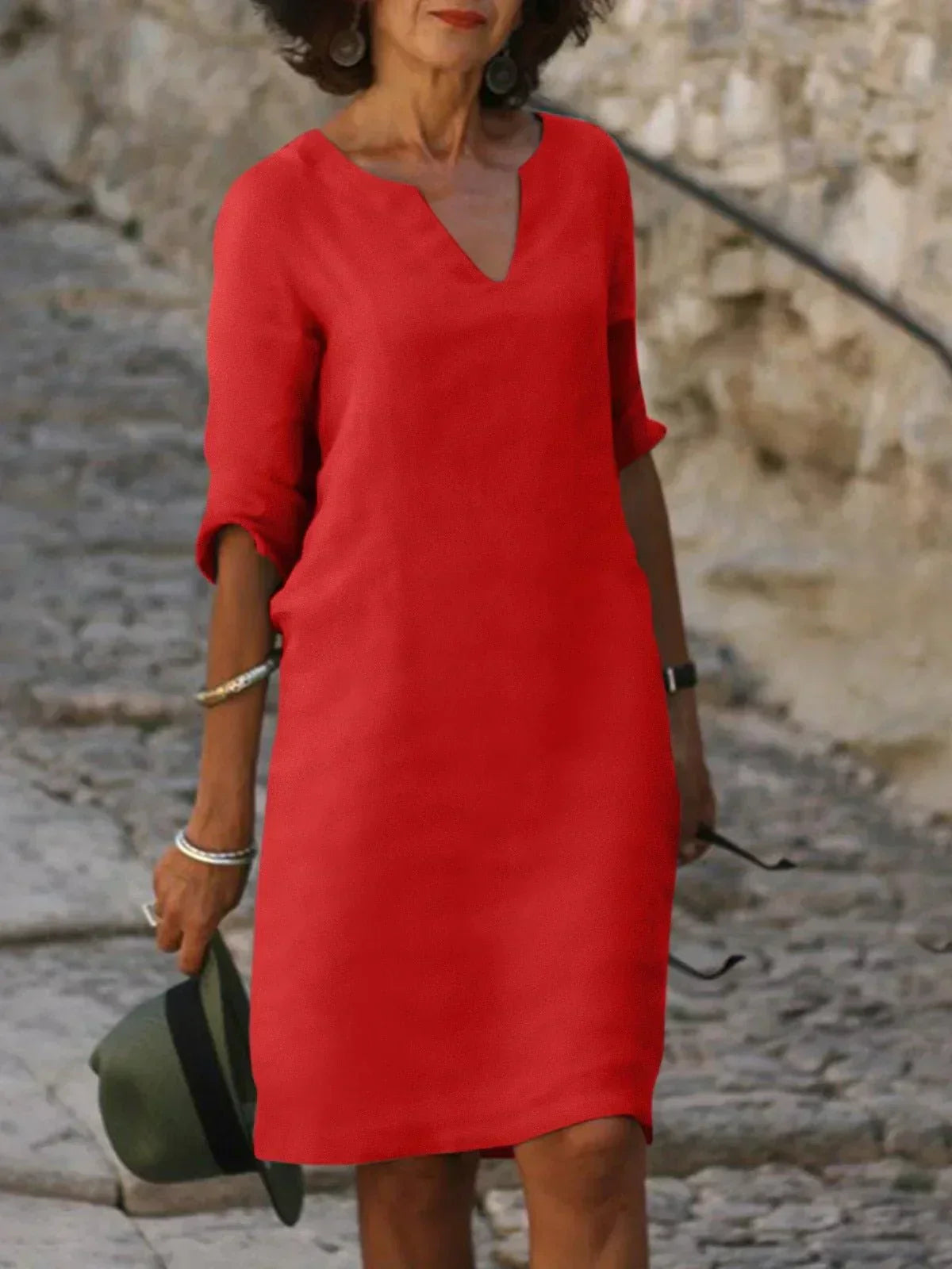 Josette™ – Elegantes Kleid mit V-Ausschnitt