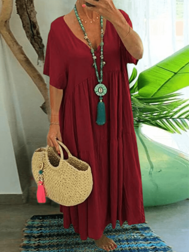 WW | Hübsches Kurzärmliges Kleid