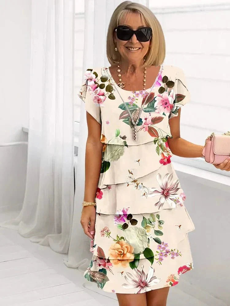 WW | Elegant Dress In Flowing Floral Print