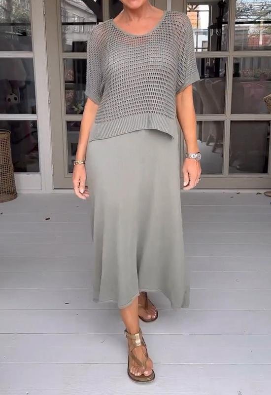 WW | Elegantes Deltes Set (Kleid + Top)