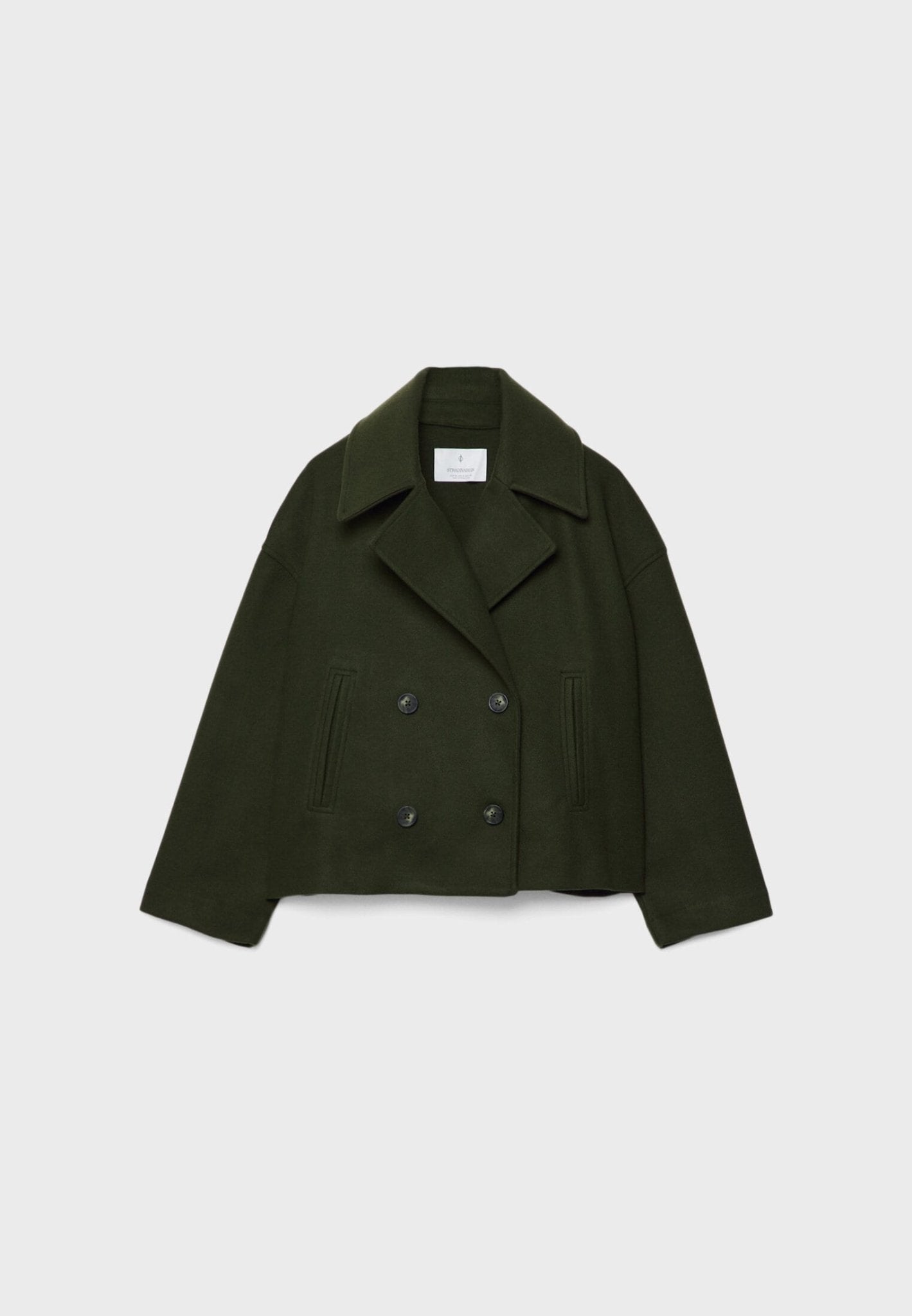 WW | Short Double Winter Jacket with Wide Lapels