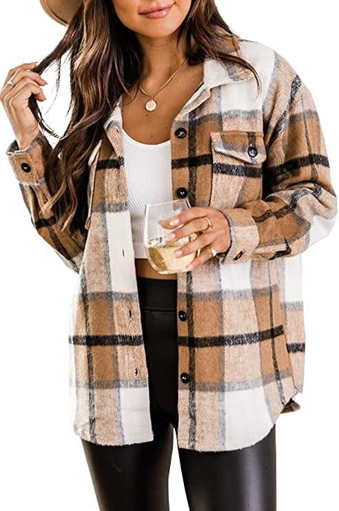 WOLF Plaid Shirt with Button Placket