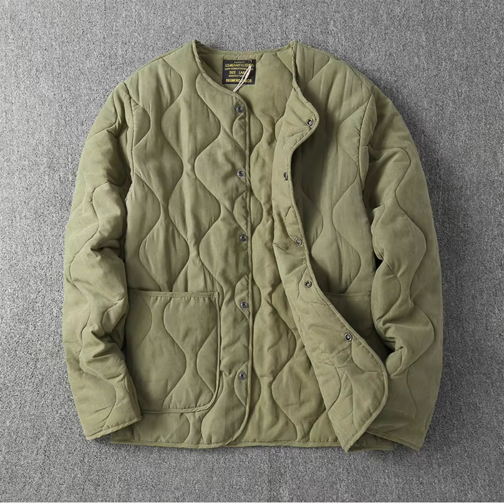 WW | Collarless Quilted Jacket