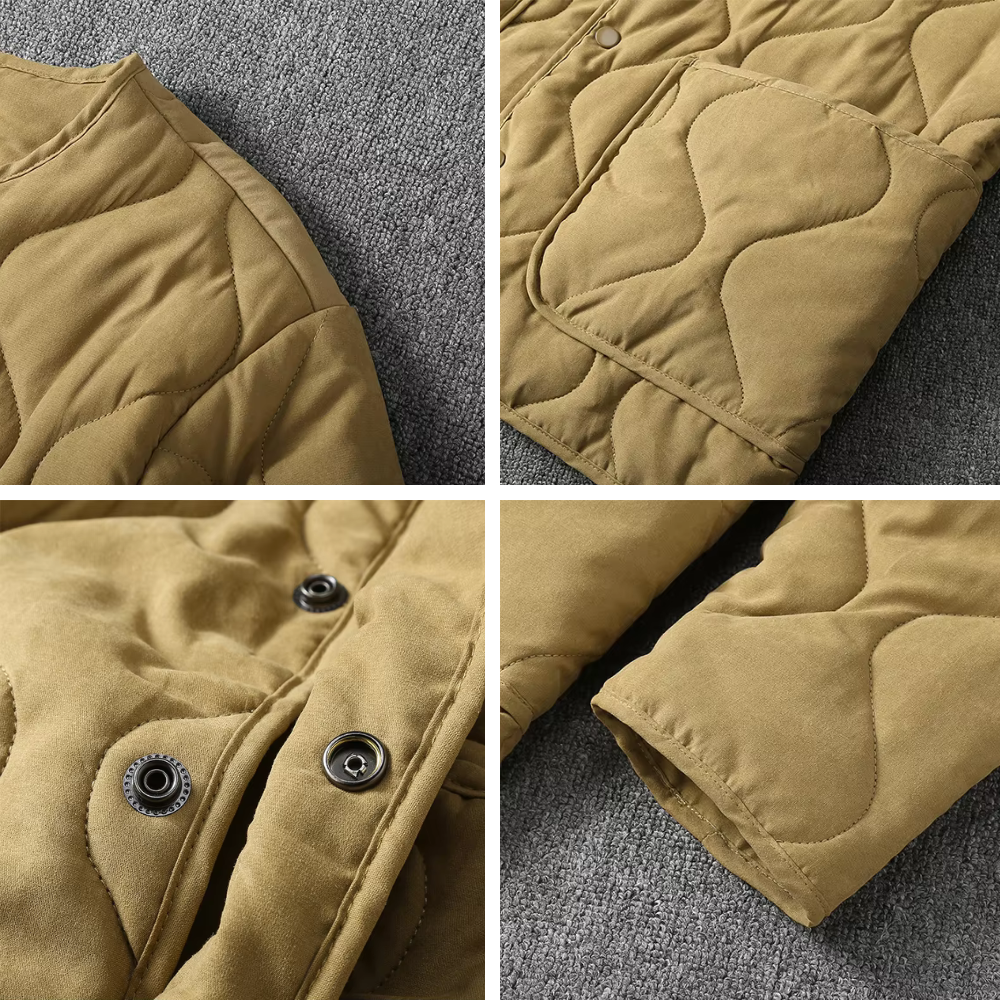 WW | Collarless Quilted Jacket