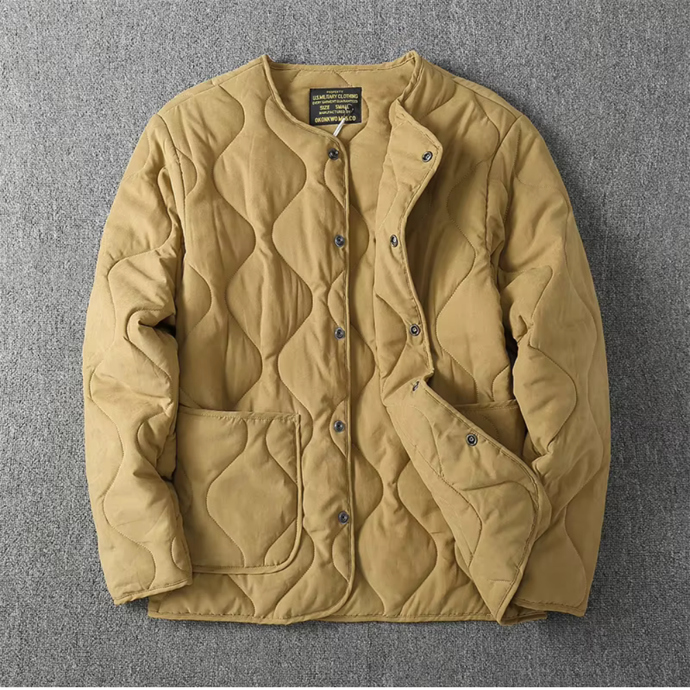 WW | Collarless Quilted Jacket