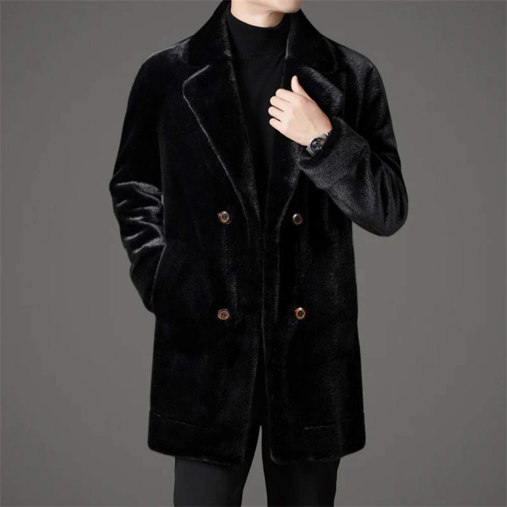 WW | Single-breasted Fur Warm Coat